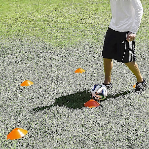 20 st Fotbollskoner Sport Runda Diskkoner Agility Träning Markörer Slumpmässig Färg