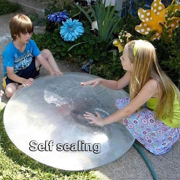 2 Bubbla Uppblåsbar Boll, Transparent Rivtålig Studsboll, Uppblåsbar Överdimensionerad Boll, Vattenballong, för Barnkalas Utomhuslek 60cm