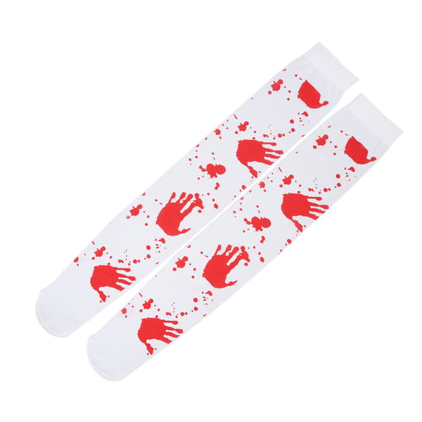 Halloween Blodstrømper Bløde Hudvenlige Dekorative Meget Åndbare Halloween Blodstrømper til Fest Cosplay
