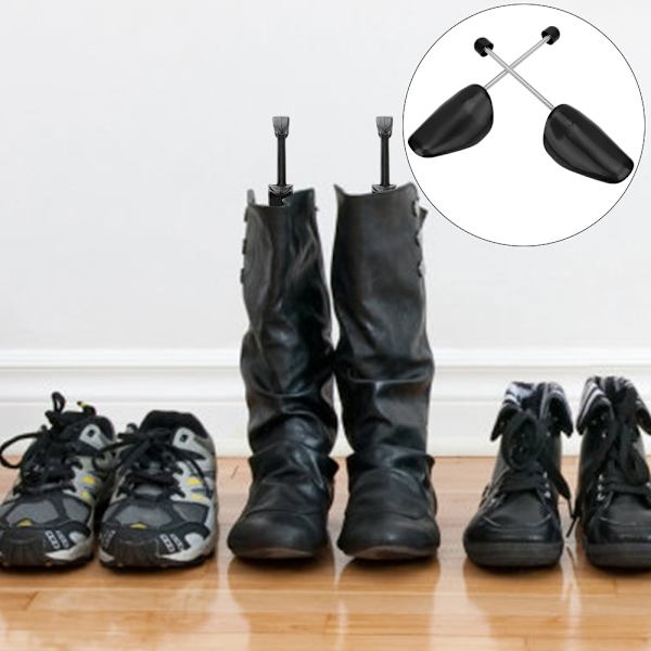 1 pari muoviset säädettävät kengänpaarit Kengät Tree Shaper Boots Expander miehille Naiset (miehet)