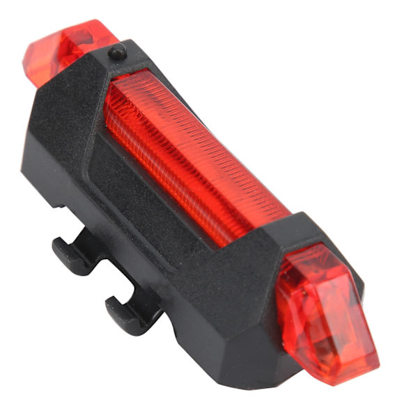 USB-oppladbar sykkellykt bak, sykkel LED-advarselslys, sykkeltilbehør, rød