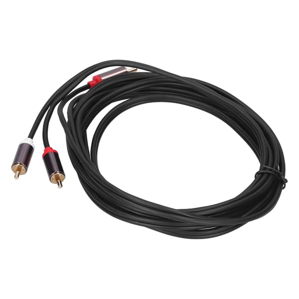 2RCA han til 2RCA han lydkabel forgyldt dobbelt til RCA-ledning til TV til forstærker 3M/9,8ft