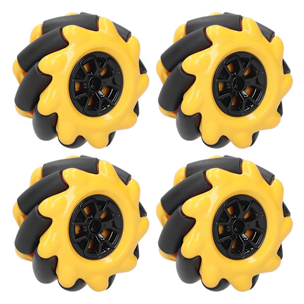 Mecanum Wheel OmniDirectional Smart Robot Auton osat Tarvikkeet Tee itse lelukomponentit 60mm (2 paria)