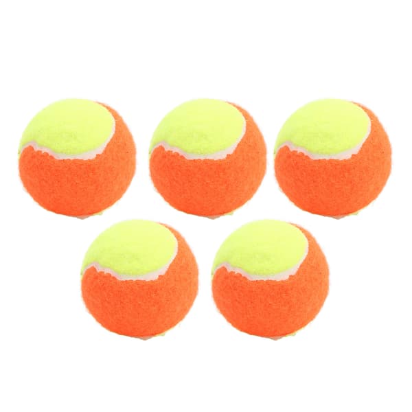 5 stk. 6 cm Gummibold til Tennis Elastisk Squashbold Trykaflastende Bolde til Træning Underholdning Orange
