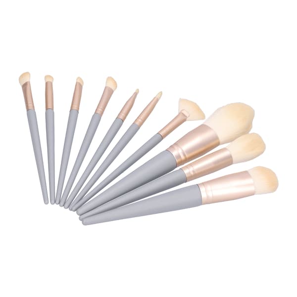 10 STK Makeupbørstesæt Bløde børster til blush øjenskygge øjenbryn highlight