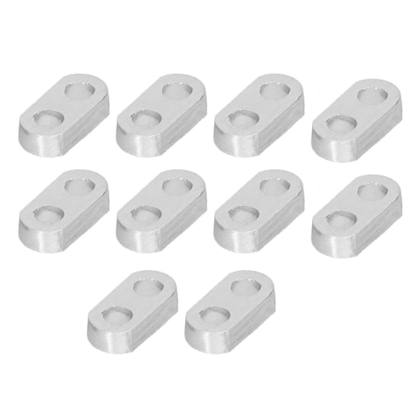 10 stk flate rette seler feste aluminium 4 x 8 mm koble rett braketter for robotteknikkutstyr3102-0002-0016