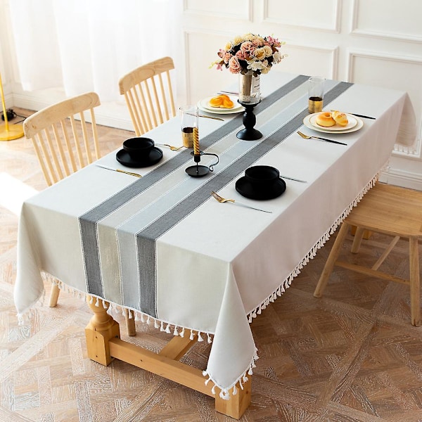 Rektangulær duk for spisestue kjøkken dekor, 140cm x 260cm, elegant og søt for kjøkkenbord dekorasjon