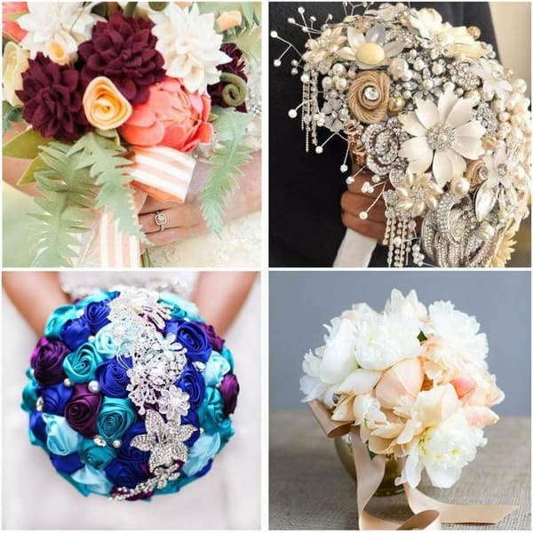 2 STK Skum Bukettholder Blomsterplastikkhåndtak DIY Brudeblomsterbase