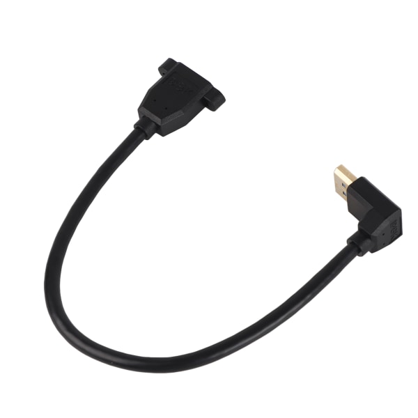 Displayportin uros- ja naaraspuolinen Displayport-tuki 8K/60HZ 4K/120HZ 90° Kyynärpää Displayport 1,4 -kaapeli 0,3 metrin näytölle
