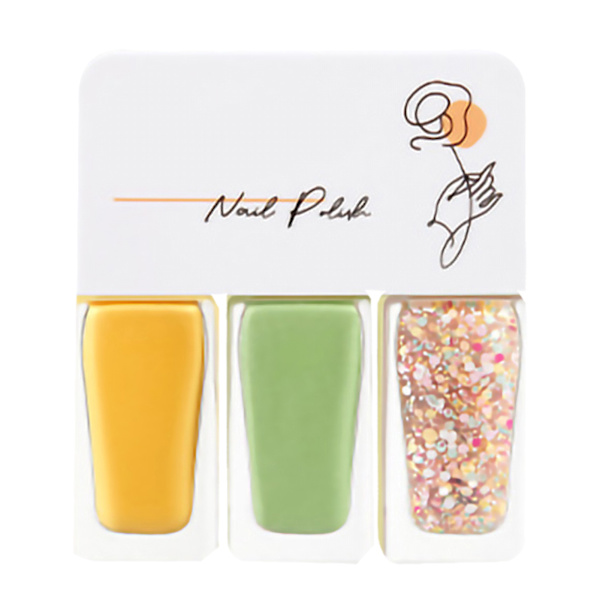 3-pack Vattenbaserat nagellackset för kvinnor, lätt att skala av, snabbtorkande nagellack för dejting, halloweenfest T10