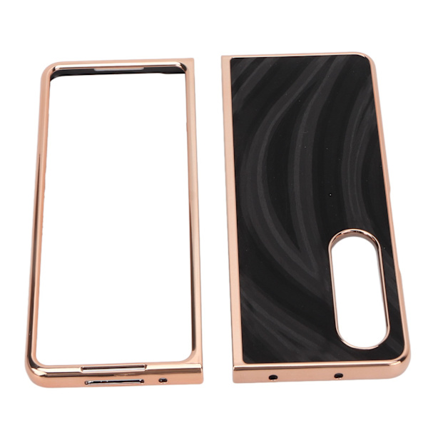 Phone case Nano galvanisering Repsäkert Galaxy Texture Folding Cover för Samsung Galaxy Z Fold 4 Black