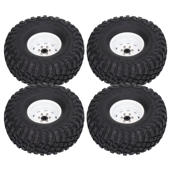 4 kpl RC-renkaat 1,9 tuuman leveys 10 reikää RC-kumiset pyörän päivitystarvikkeet SCX10 1/10 RC-autoon