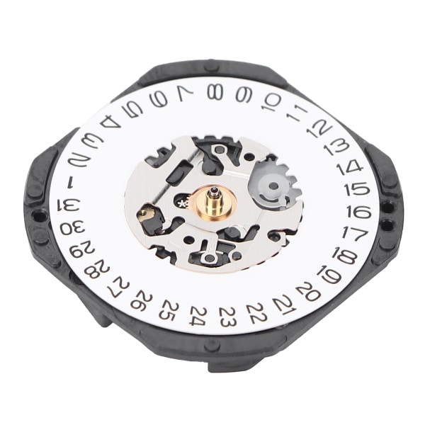 Kalender Hvit datovisning VX32 Quartz Watch Movement Replacement Watch Reservedeler Reparer Movement