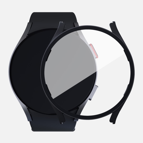 Urkasse Professionelt fuldt dækket One Piece Design Ur Beskyttende Shell til Galaxy Watch5 Sort 44mm/1.73in