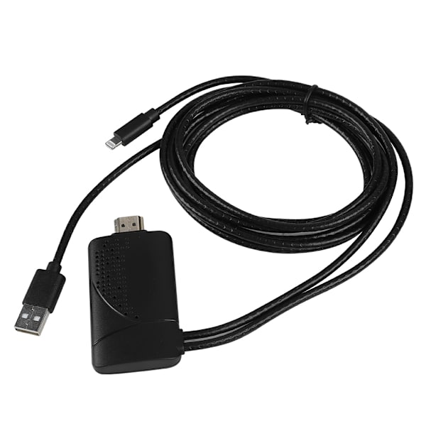 1,8 m Lightning till HDMI TV AV 1080P Mobiltelefon AV-kabeladapter för iPad