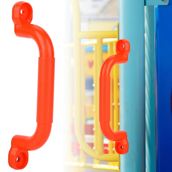 Et par plastbarn Lekeplass Sikkerhet Sklisikkert håndtak Swing leketøy tilbehør (rød)