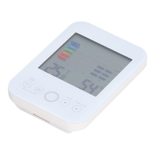 Hygrometer Termometer Pekskärm Digital Display Temperatur Fuktighet Meter Monitor