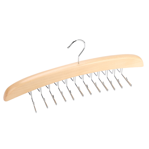 Puinen solmioripustin 24 koukkua pyörivä vyön pidike kaappi solmiot organizer beige