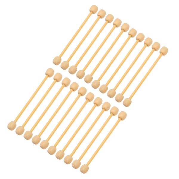 20 st mini trägobelängstänger DIY bambu trä mini gobelängstång träpinnar för hantverk