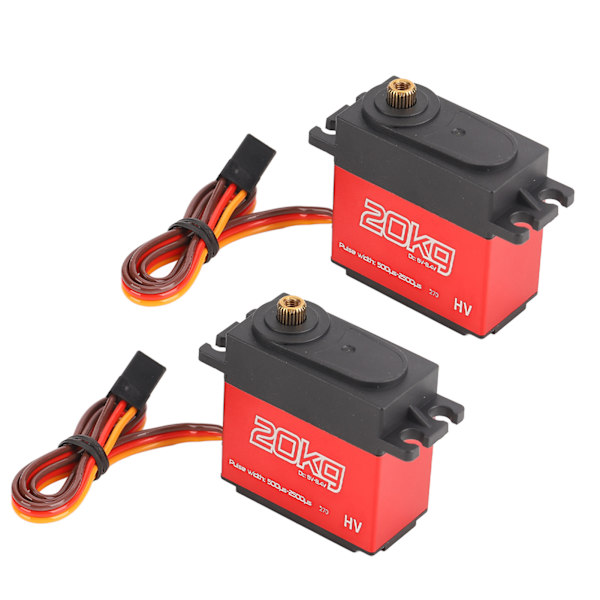 20 kg digital servo professionel høj torsion vandtæt RC bil servo med 25T metal servoarm til 1/10 1/12 RC bil
