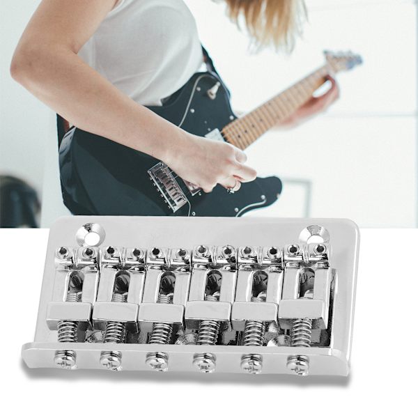 1 st Fast 6-strängad Stall Tailpiece för 52 mm Elgitarrbas