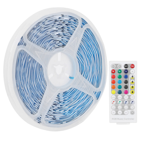 20m 5050 400LED lysstripe RGBW stemmestyring musikklampe med 40-tasters infrarød fjernkontroll EU 100‑240V