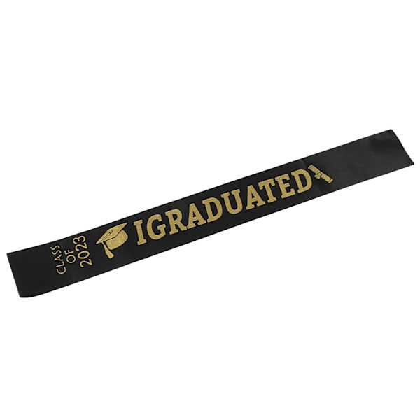 10 stk. Graduation Sash Class of 2023 Stole with Gold Glitter Letter I Graduate for Party