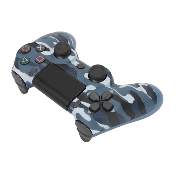 Spillkontroller Dual Vibration Sensitiv Trådløs Kontroller Gamepad for PS4 Slim Pro for PS5 Camouflage Blå