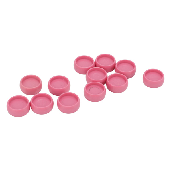 12 st Plastbindningsringar 10mm Bärbar DIY T-typ Svamphålspaket Plastbindningsringtillbehör RingLjusrosa