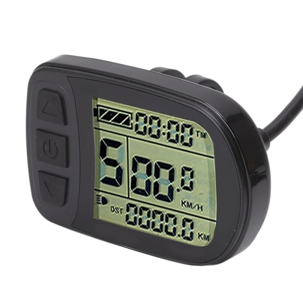 24V 36V 48V sähköpyörä skootteri vedenpitävä LCD-näyttömittaripaneeli kaapelilla pyörän muuntomittari KT:lle