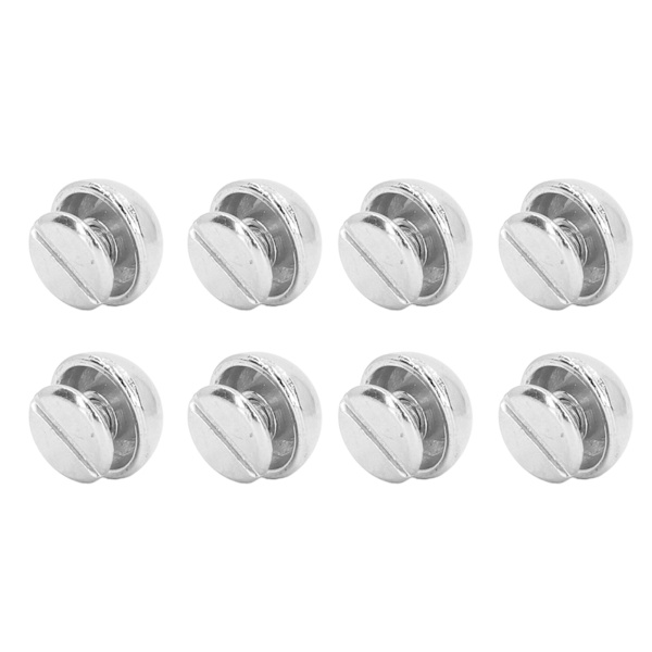 10mm 100 sarjaa sieniniitit pyöreä pää puoliympyrä galvanointiprosessi metalliseos sieni niitit laukkuihin kengät hopea