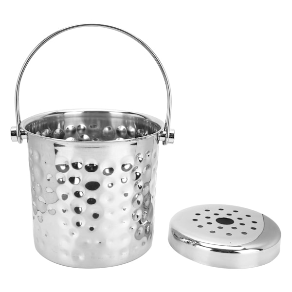 1L rustfrit stålisspand med filter til champagne