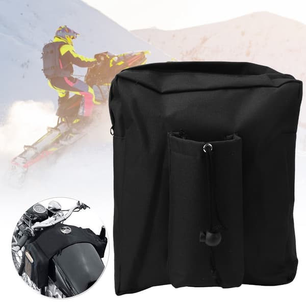 Polyester Sort Motorcykel ATV Hængetaske Strandbuggy Snescootere Forreste Sadel Opbevaringspose