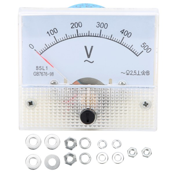 85L1 AC0‑500V Pointer AC Voltmeter Header Elektrisk spänningsmätningsenhet Verktyg