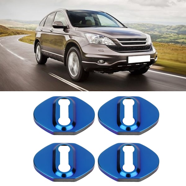 4 st dörrlås skyddskåpa passar för Honda CRV 2012-2018 (blå)