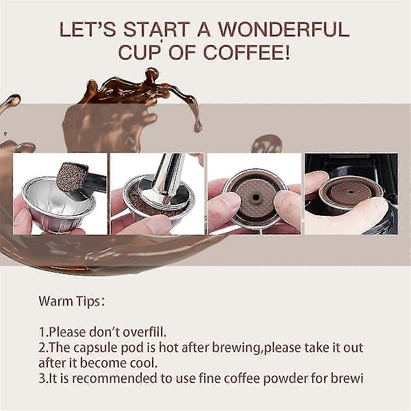 4 st Kaffekapsellock, Livsmedelsklassade Silikonlock kompatibla med Nespresso Vertuo Pods, Vertuo Pod Lock kompatibla med Återfyllningsbara Nespresso
