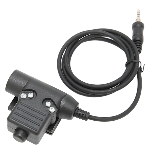 Hjelm Headset Justerbar Motorcykel Unilateral Ørestykke med U94 PTT til Yaesu Vertex VX‑6R VX‑7RBrown