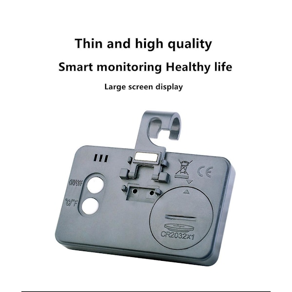 Vanntett Digital Kjøleskapstermometer - 3-pakning, Stor LCD, Magnetisk Bakside