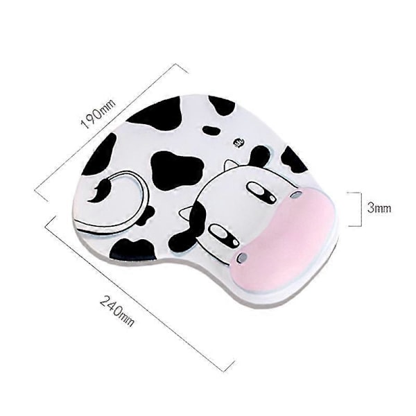 Kumu Mousepad Sklisikker Memory Foam Komfort Håndleddstøtte