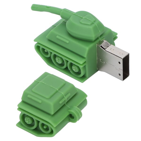 Flash-muisti Kannettava sarjakuva TankShaped 2.0 USB Pendrive Disk PC-tabletille Tietojen tallennus tiedonsiirto (64 Gt)
