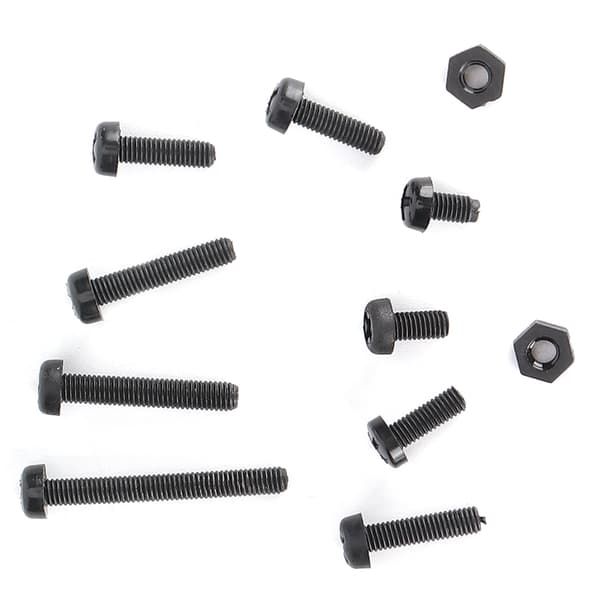 160 st Plast Skruv Mutter Set Nylon Krysskruv Hex Mutter Fästelement Hårdvara Verktyg M3