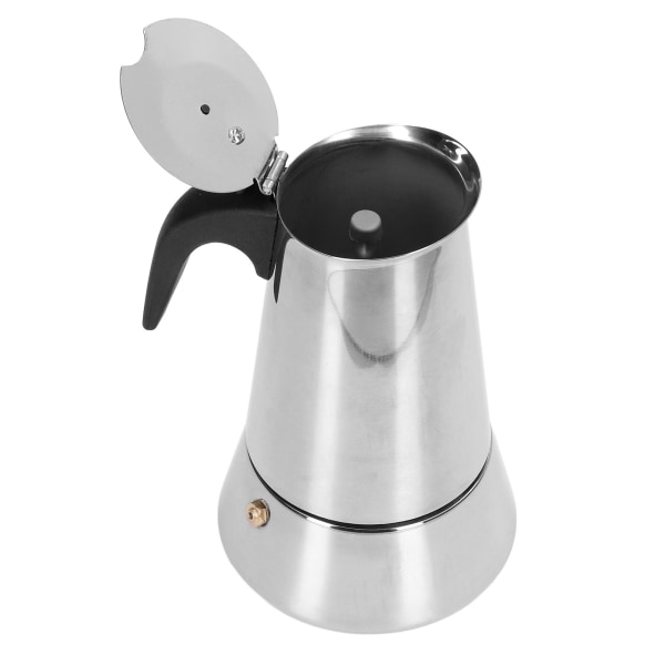 Moka Pot Food Grade rustfritt stål komfyrtopp italiensk kaffetrakter for hjemmereisekontor(304) Pot nr. 6 Big Belly 300ML