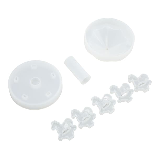 Karusell Silikonform Fleksibel Tykk Myk Karusellform DIY Krystall Epoxyharpiks Silikonform