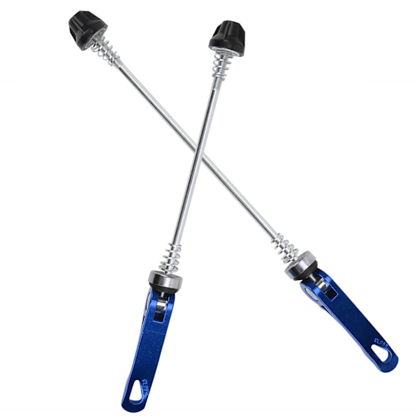 2 stk Road Mountain Cykel Quick Release Skewers Bike Forreste Bagspyd Tilbehør Blå