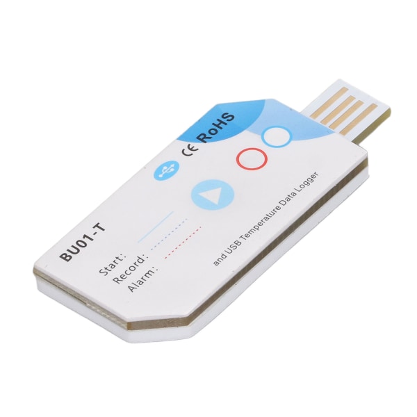 USB Temperatur- og Fugtigheds Datalogger BT 32000 Punkter Dækker 120 Dage PDF Rapport Engangs Temp Fugtigheds Datalogger