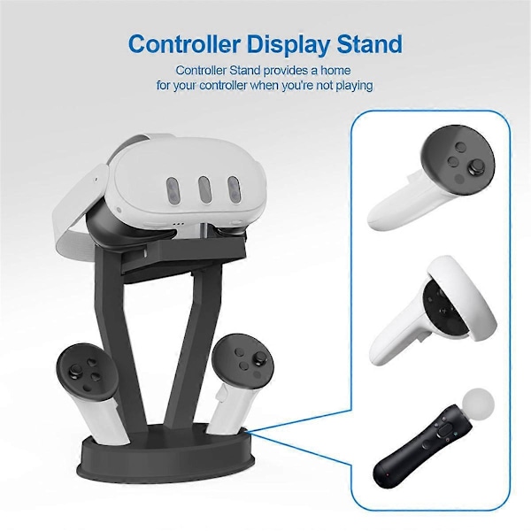 Konsol Kontroll Organizer för Meta Quest3/för PS MOVE Grip Svart