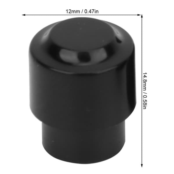 10 STK Pickup Switch Tip Cap Knob Elektrisk Gitar Del Tilbehør Knob Cap Svart