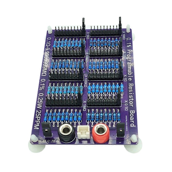 0,1Ω-9,9999999MΩ 0,1% 0,25W 25PPM Programmerbart Modstandskort