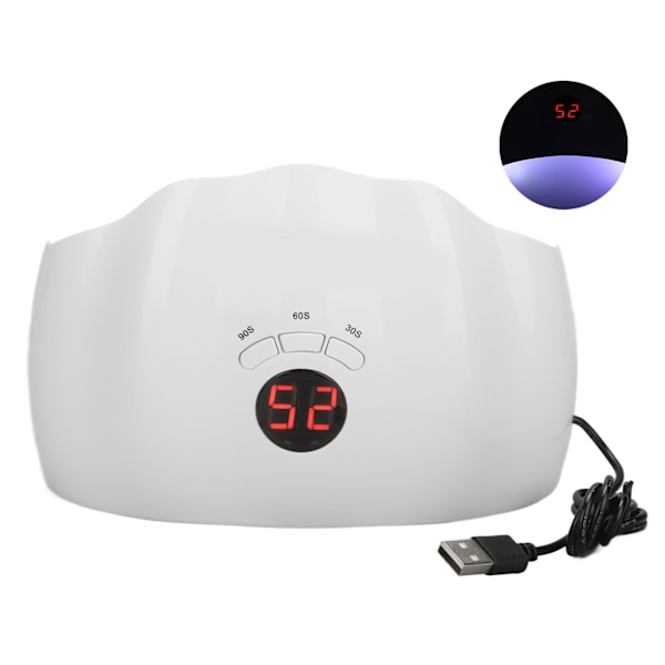 Profesjonell 36W Gel Polish Tørker Dual Light Sources UV Neglelampe med 3 Timer Innstilling