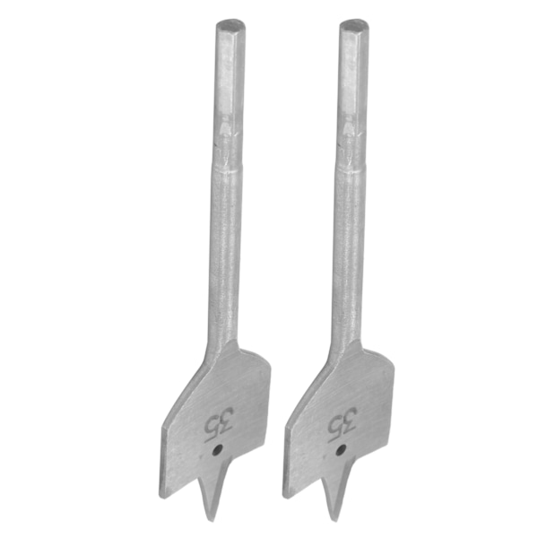 2 stk. Spade Bor Bitsæt Paddle Flade Bits Højkarbonstål Træbearbejdning Håndværktøj Hardware 35mm